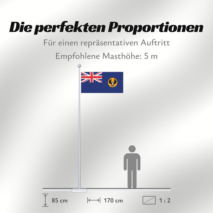 Proportionen der Flagge: South Australia Australie-Méridionale Australia Meridional
