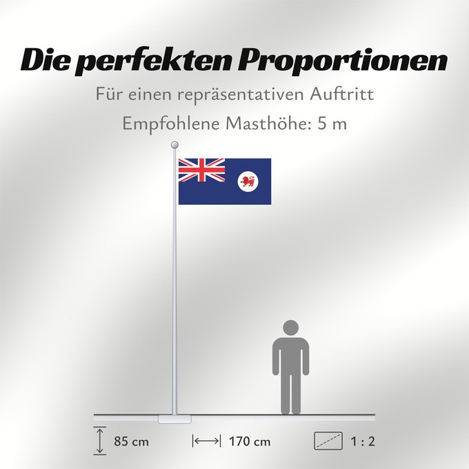 Proportionen der Flagge: Tasmania Tasmanie Tasmanien