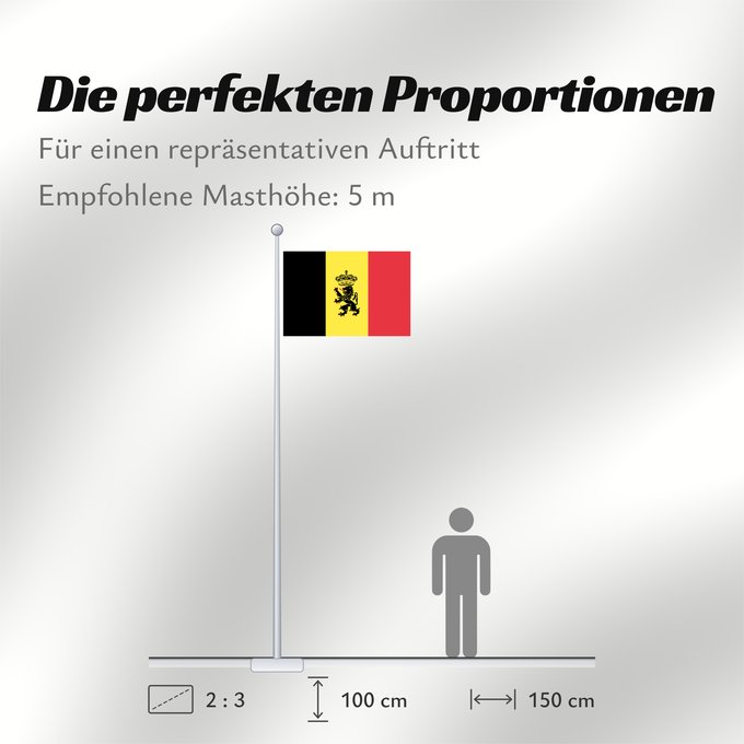 Proportionen der Flagge: Belgium  civil	Belgium	Belgique	Bélgica	Belgien	Belgio