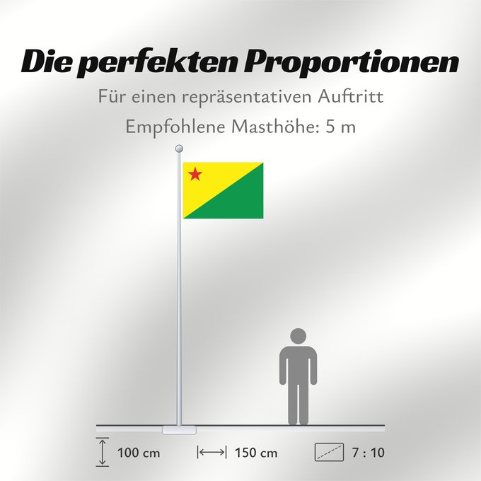 Proportionen der Flagge: Acre Acre (state) Acro Acriana