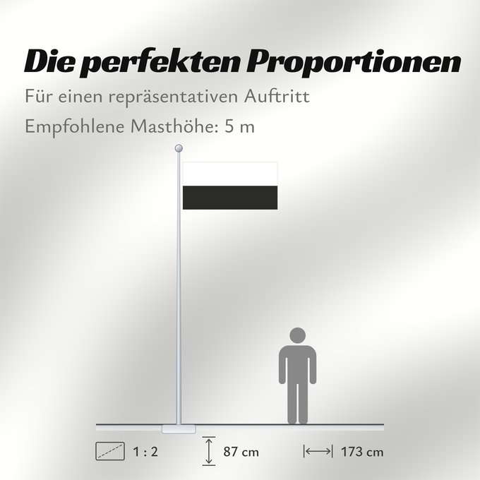 Proportionen der Flagge: Pahang	 Pahang 	Pahang, Malaysia