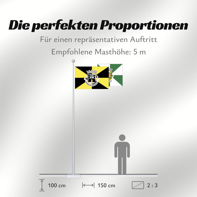 Proportionen der Flagge: Portalegre