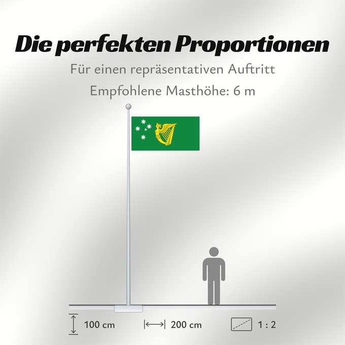 Proportionen der Flagge: Australian Irish heritage