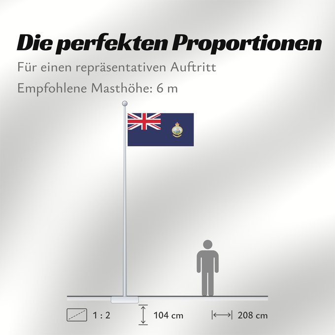 Proportionen der Flagge: Bahamas (1964-1973)