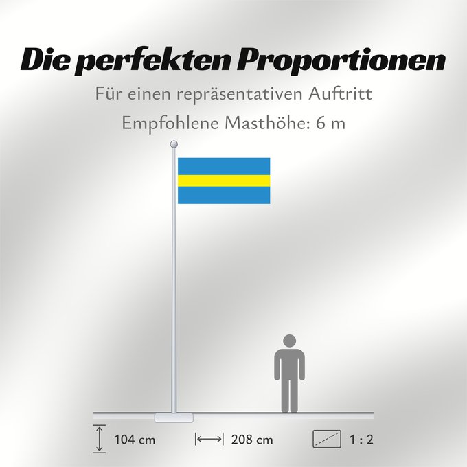Proportionen der Flagge: Słaŭharad, Belarus	Słaŭharad