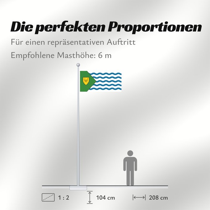 Proportionen der Flagge: Vancouver  Canada