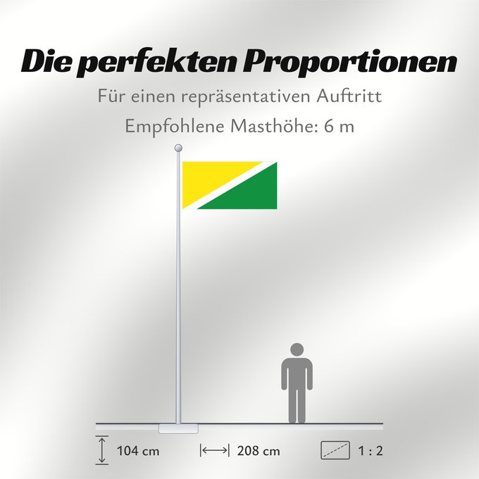 Proportionen der Flagge: Campamento