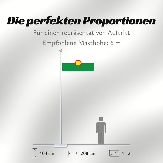 Proportionen der Flagge: El Retén  Magdalena	El Retén (Magdalena)	Municipio de El Retén  Magdalena