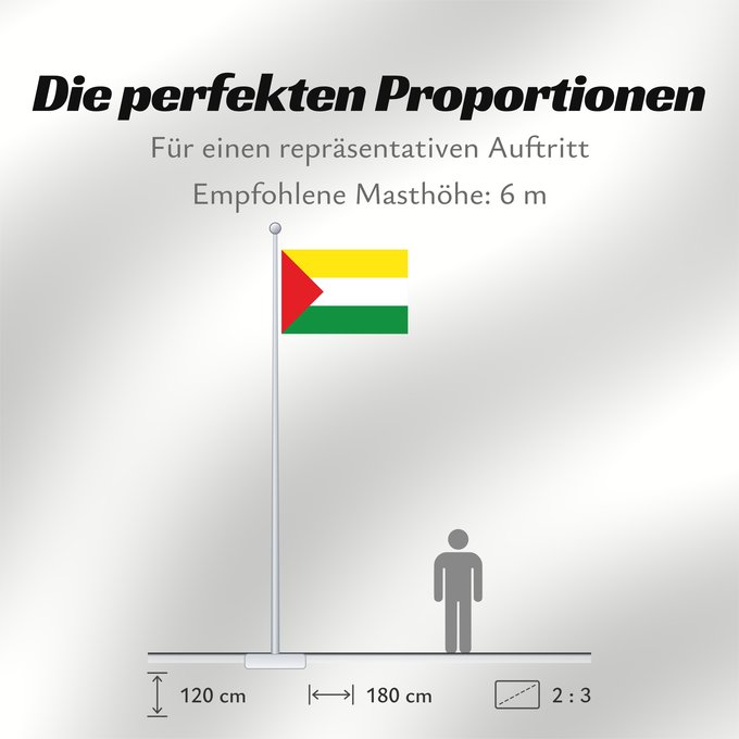 Proportionen der Flagge: Florián  Santander	Florián (Santander)	Municipio de Florián  Santander