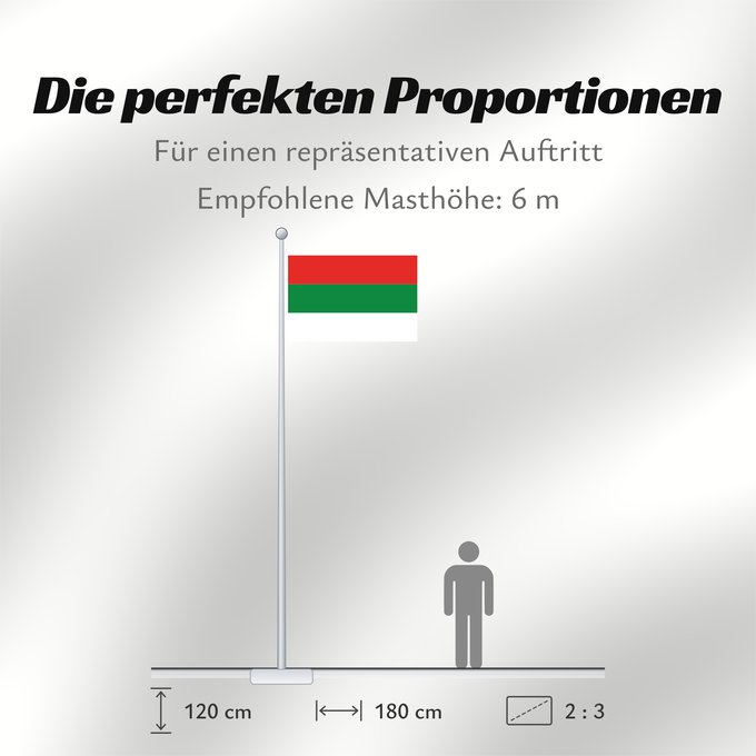 Proportionen der Flagge: Ipiales