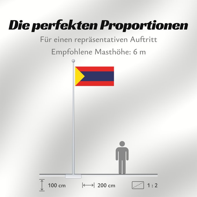 Proportionen der Flagge: Pasto