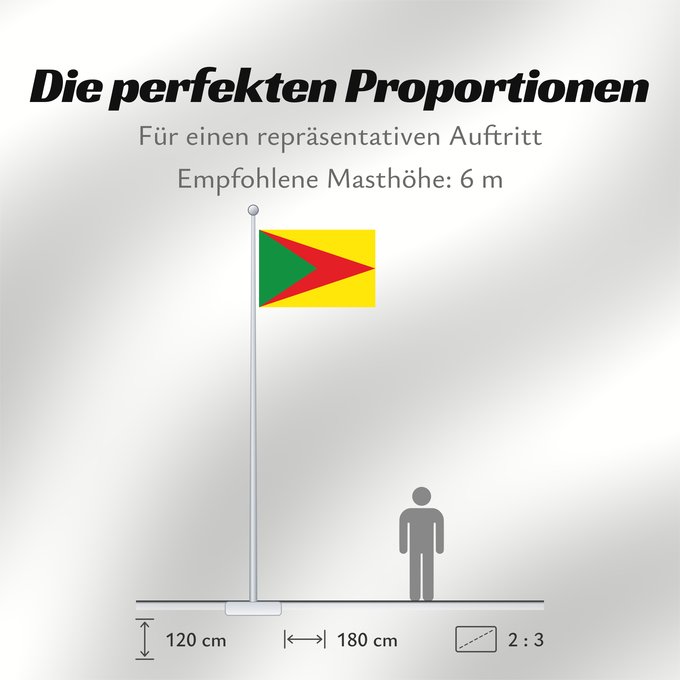 Proportionen der Flagge: Paz de Ariporo Casanare Paz de Ariporo Municipio de Paz de Ariporo Casanare