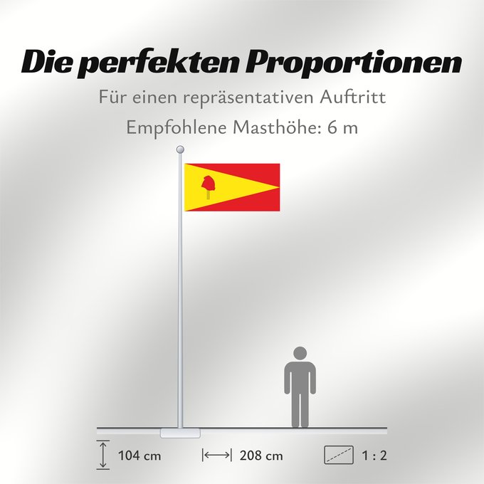 Proportionen der Flagge: Pereira  Risaralda	Pereira	Ciudad de Pereira  Risaralda