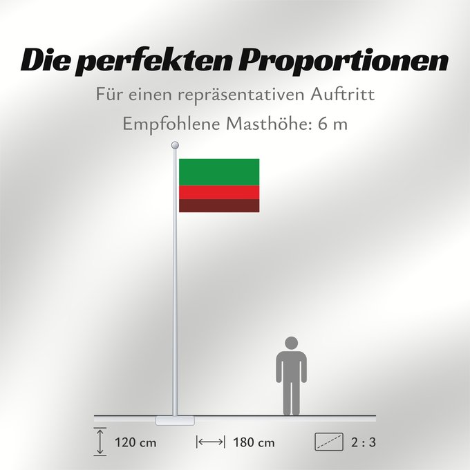 Proportionen der Flagge: Quibdó  Chocó	Quibdó	Municipio de Quibdó  Chocó