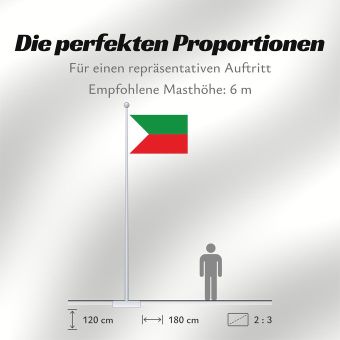 Proportionen der Flagge: Santa Rosa de Viterbo  Boyacá	Santa Rosa de Viterbo (Boyacá)	Municipio de Santa Rosa de Viterbo  Boyacá