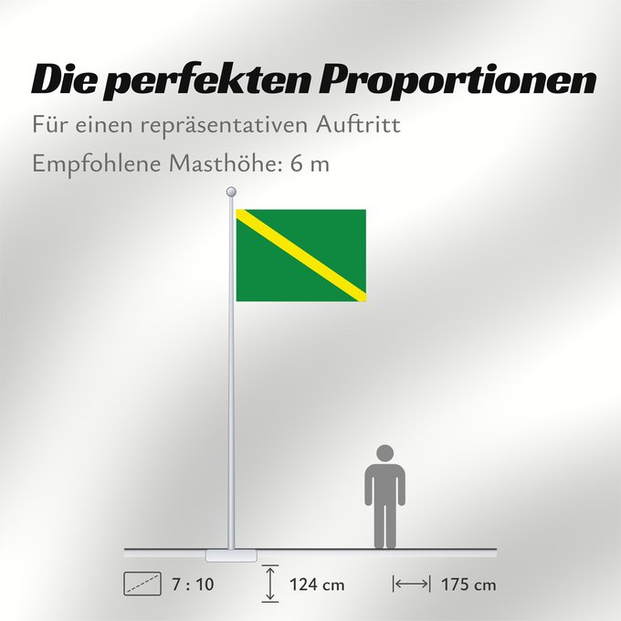 Proportionen der Flagge: Villapinzon Villapinzon, Cundinamarca