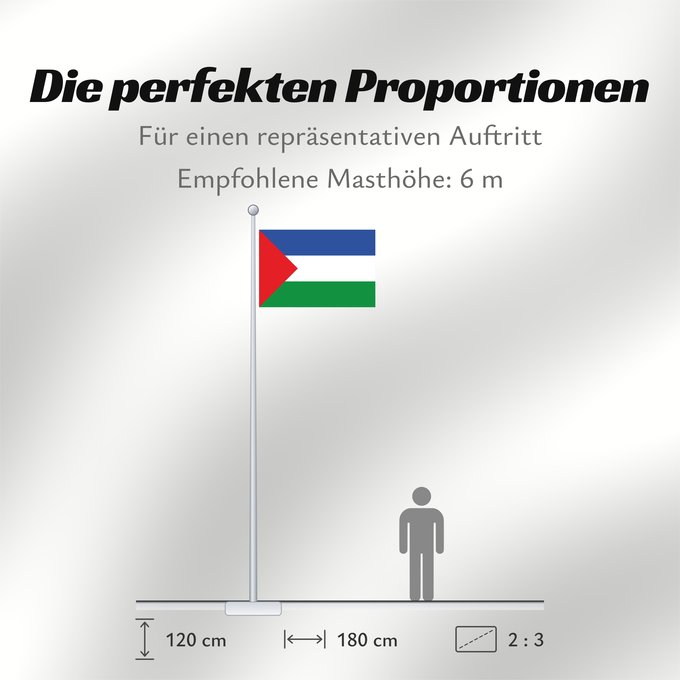 Proportionen der Flagge: Guanacaste