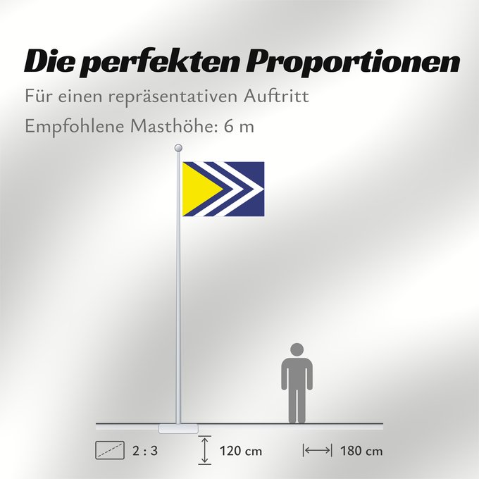 Proportionen der Flagge: Brantice	Brantice, Czech Republic	Brantice, obec v České republice