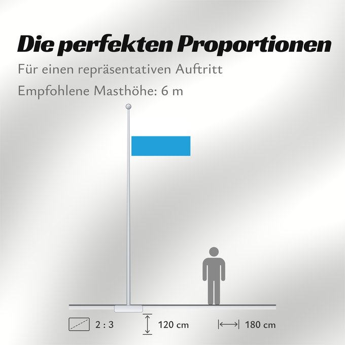 Proportionen der Flagge: Bayern