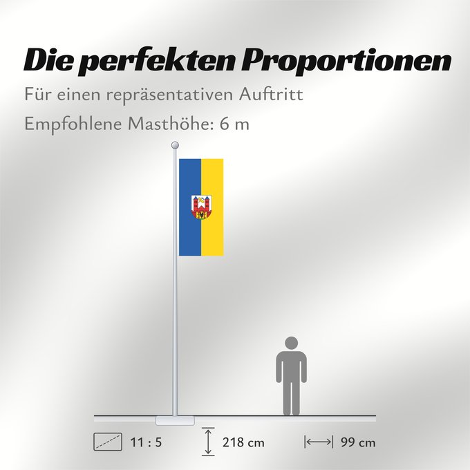 Proportionen der Flagge: Suhl