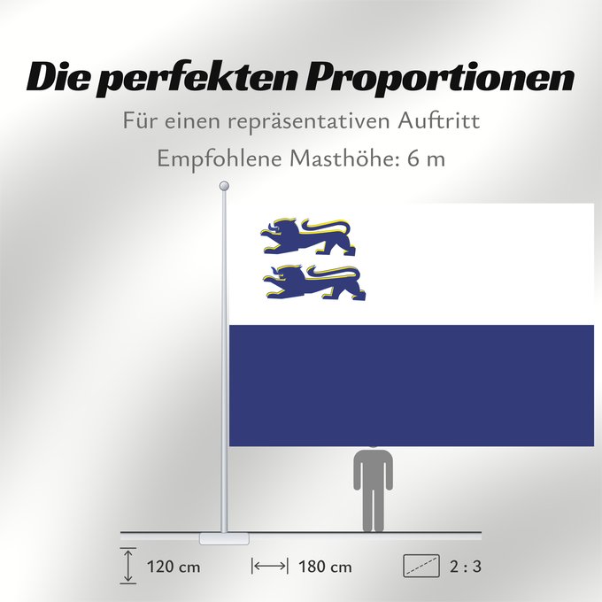 Proportionen der Flagge: Bund Deutscher Norsleswischer