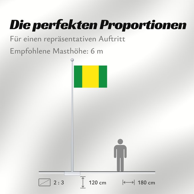 Proportionen der Flagge: Provincia El Oro	El Oro Province	Province d'El Oro	Provincia de El Oro	Provinz El Oro	Provincia di El Oro