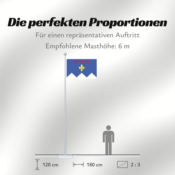 Proportionen der Flagge: Fr département Alpes-de-Haute-Provence	Alpes-de-Haute-Provence	Département des Alpes-de-Haute-Provence