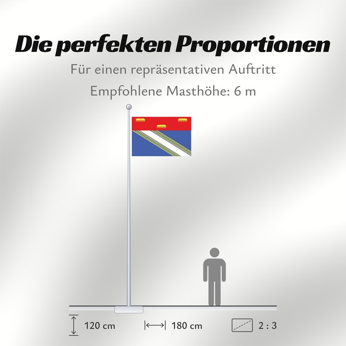 Proportionen der Flagge: Fr département Ardennes Ardennes Département de l Ardennes Ardenas Ardennen Ardenne
