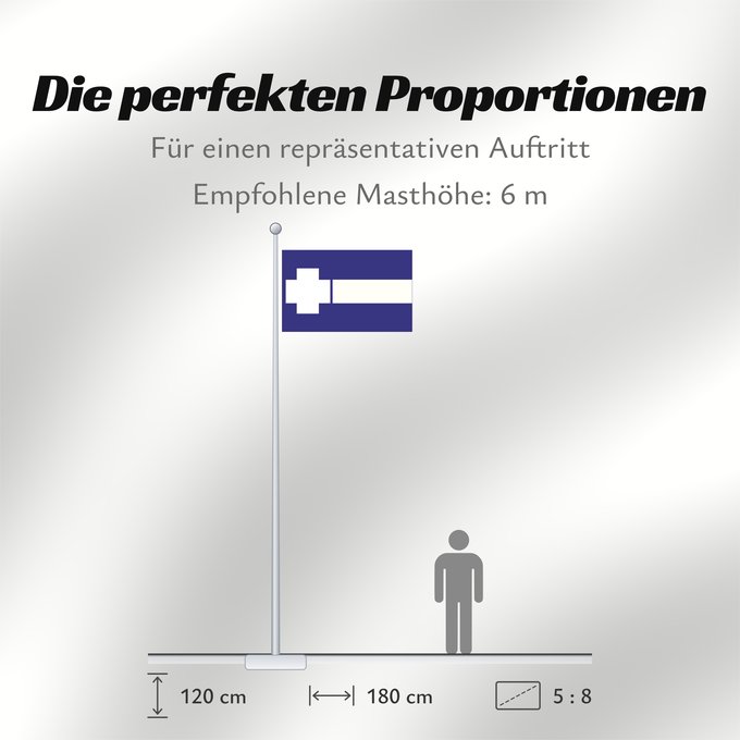 Proportionen der Flagge: Tràcia Thrace Tracia Thrakien
