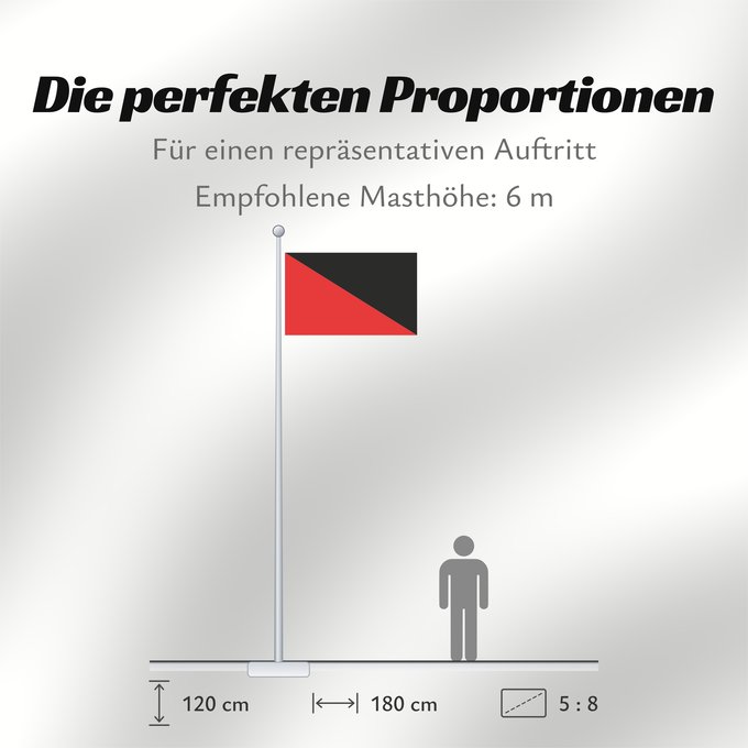 Proportionen der Flagge: Fmishtara