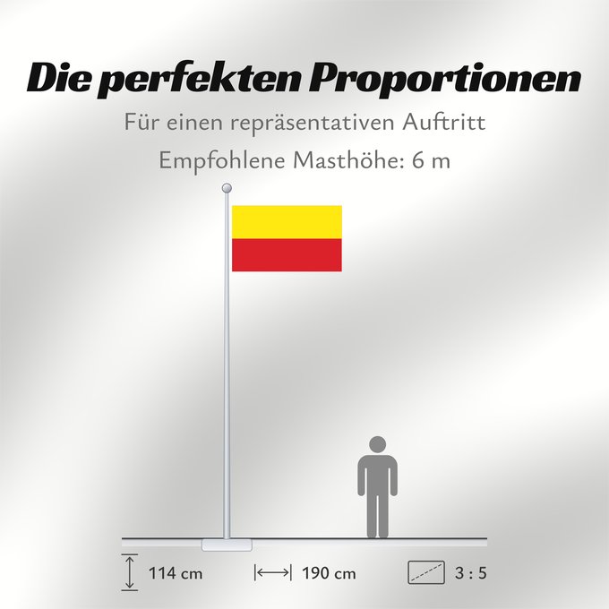 Proportionen der Flagge: Liechtenstein  1719–1852	Liechtenstein (1719–1852)	Liechtensteins  1719-1852