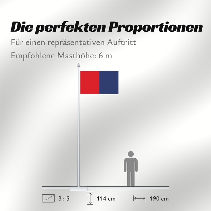 Proportionen der Flagge: Liechtenstein  1852–1921	Liechtenstein (1852–1921)	Liechtensteins  1852-1921