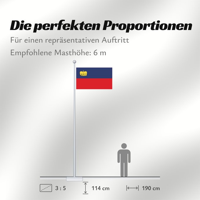 Proportionen der Flagge: Liechtenstein 1937–1982 Liechtenstein (1937–1982) Liechtenstein 1937—1982