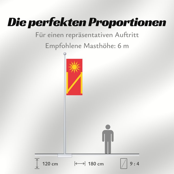 Proportionen der Flagge: Ilinden	Ilinden Municipality (1996-2010)	Municipalité d'Ilinden (1996-2010)	Municipalidad de Ilinden (1996-2010)	Gemeinde Ilinden (1996-2010)	Comune di Ilinden (1996-2010)	Ilinden Municipality since year 1996 until now  2010