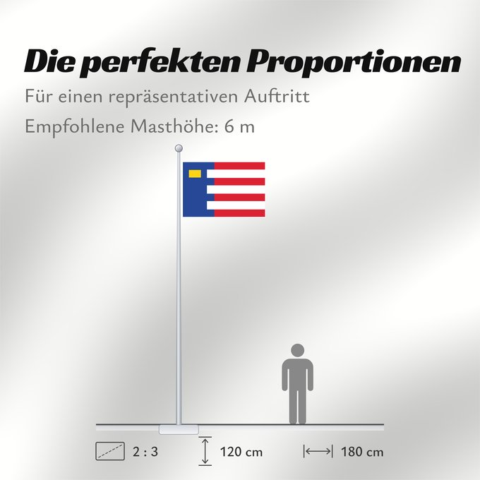 Proportionen der Flagge: Baarle-Nassau