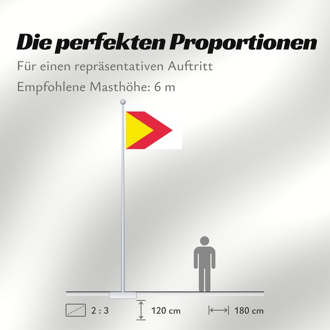 Proportionen der Flagge: Bergschenhoek Dutch municipality of Bergschenhoek