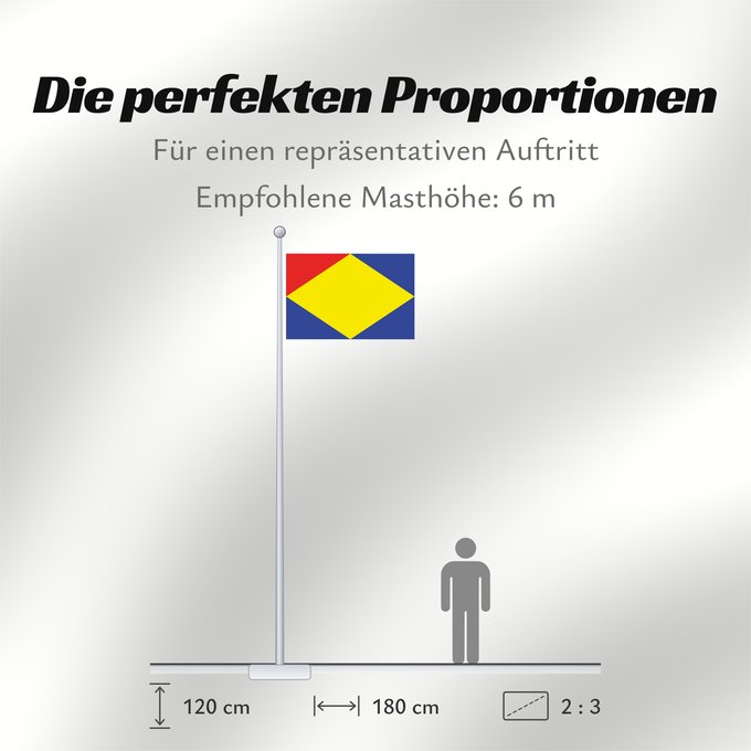 Proportionen der Flagge: Brouwershaven	Brouwershaven (1961-1997)