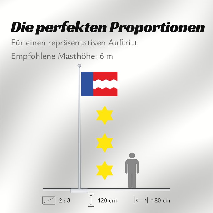 Proportionen der Flagge: Dongeradeel	Dutch municipality of Dongeradeel