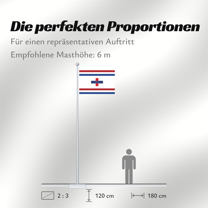 Proportionen der Flagge: Governor of the Netherlands Antilles  1966–1986	Governor of the Netherlands Antilles between 1966-1986	Gouverneur des Antilles néerlandaises (1966-1986)	Gobernador de las Antillas Neerlandesas (1966-1986)	Generalstatthalter der Niederländischen Antillen (
