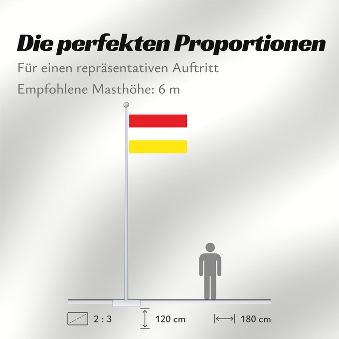 Proportionen der Flagge: Oeteldonk