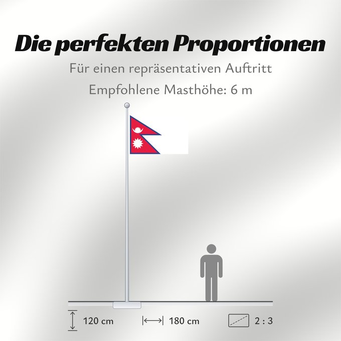 Proportionen der Flagge: Nepal	Népal	علم نيبال	নেপালের জাতীয় পতাকা	নেপালর ফিরালহান	Banniel Nepal	Nepala	Nepálská vlajka	Σημαία του Νεπάλ	Nepalo	Nepali lipp	Nepalgo bandera	Nepalin	नेपाल का ध्वज	Nepál	ネパールの国旗	Nepālas	Знаме на Непал	Nepals flagg	नेपालको झण्डा	Det nepalske flagget	
