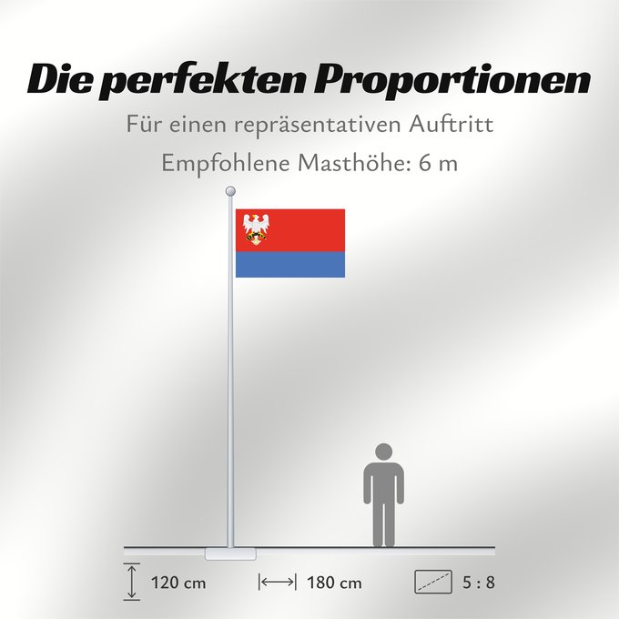 Proportionen der Flagge: POL gmina Połaniec