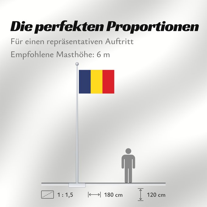 Proportionen der Flagge: Romania	Romania from 1867 until 1947 and since 1989	Roumanie	Rumania	Rumäniens	Roemenië	Roménia	Rumunii	Сцяг Румыніі	Сьцяг Румыніі	Знаме на Румъния	Banniel Roumania	Rumunská vlajka	ꙁна́мѧ Роумꙑні́ꙗ	Rwmania	Rumæniens	Σημαία της Ρουμανίας	Rumeenia lipp	Roma