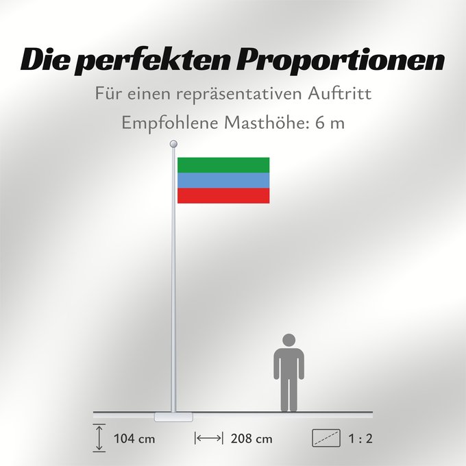 Proportionen der Flagge: Dagestan  1994-2003	Dagestan (1994-2003)	Daghestan (1994-2003)	Daguestán (1994-2003)	Флаг Республики Дагестан 1994-2003 гг
