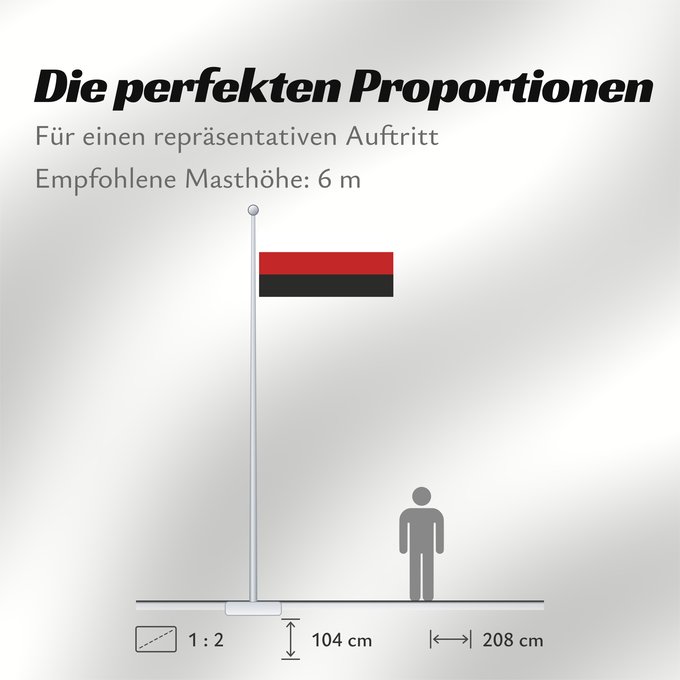 Proportionen der Flagge: Erzya
