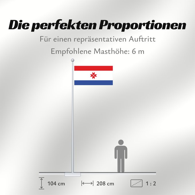 Proportionen der Flagge: Mordovia  1995-2008	Mordovia (1995-2008)	Mordovie (1995-2008)	Mordwinien (1995-2008)