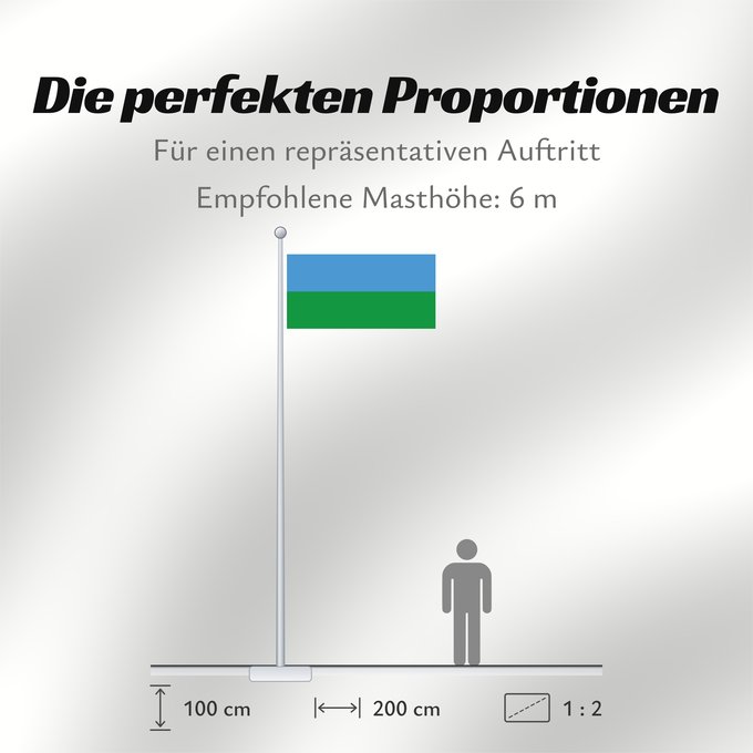 Proportionen der Flagge: Polovinka  Khanty-Mansia	Polovinka rural settlement	Polovinka	Флаг сельского поселения Половинка