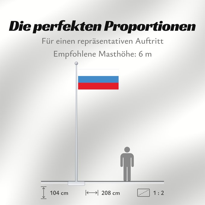 Proportionen der Flagge: Russia 1991-1993