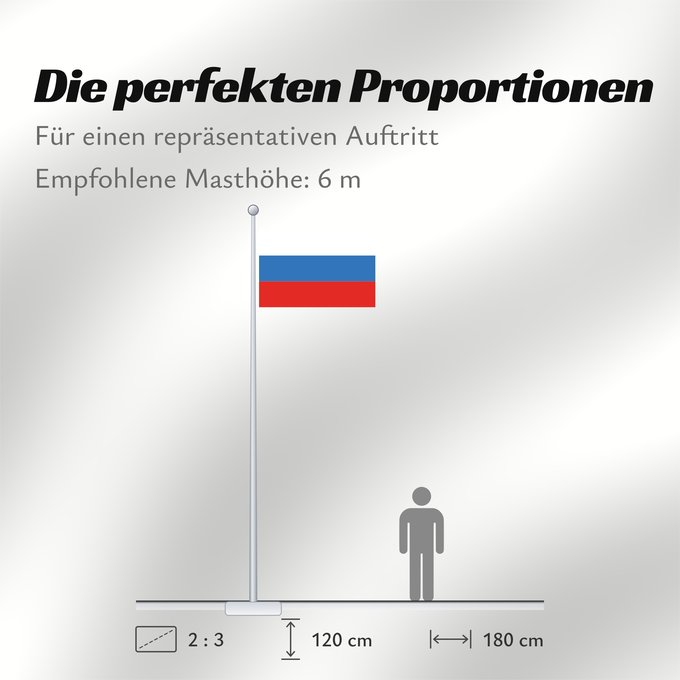 Proportionen der Flagge: Russia  new	Russia	Rosji