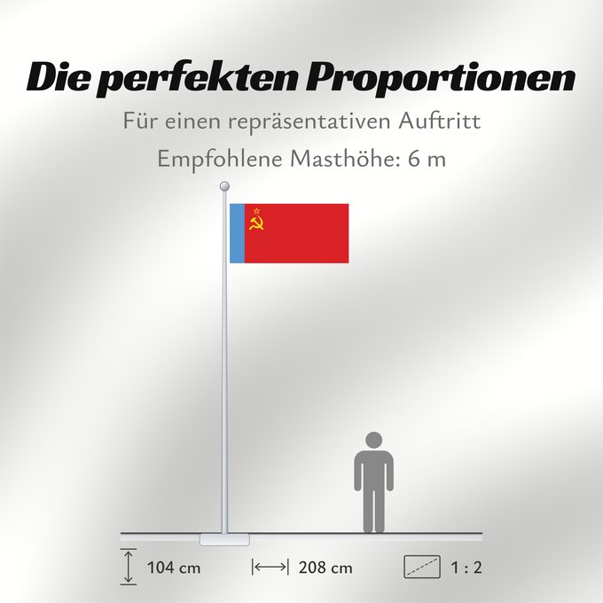 Proportionen der Flagge: Russian SFSR	Russian Soviet Federative Socialist Republic	RSFSR, 1954-1991	RSSF Russa, 1954-1991	VNFSV lipp, 1954-1991 aa	VSFNT lippu, 1954-1991	KPFSR karogs, 1954.-1991. gada
